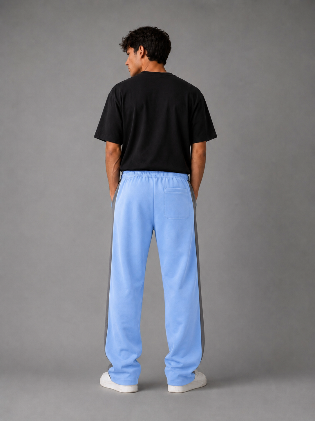 Pantalón Combinado - Azul Claro Gris Oscuro - azul-claro-gris-oscuro-2.png