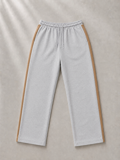 Pantalón Combinado - Gris Claro Beige - gris-claro-beige-3.png