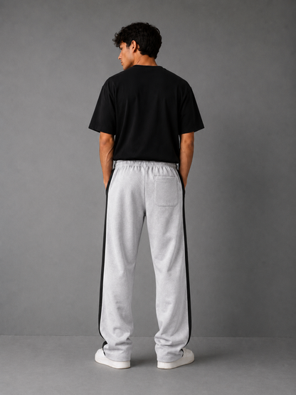 Pantalón Combinado - Gris Claro Negro - gris-claro-negro-2.png