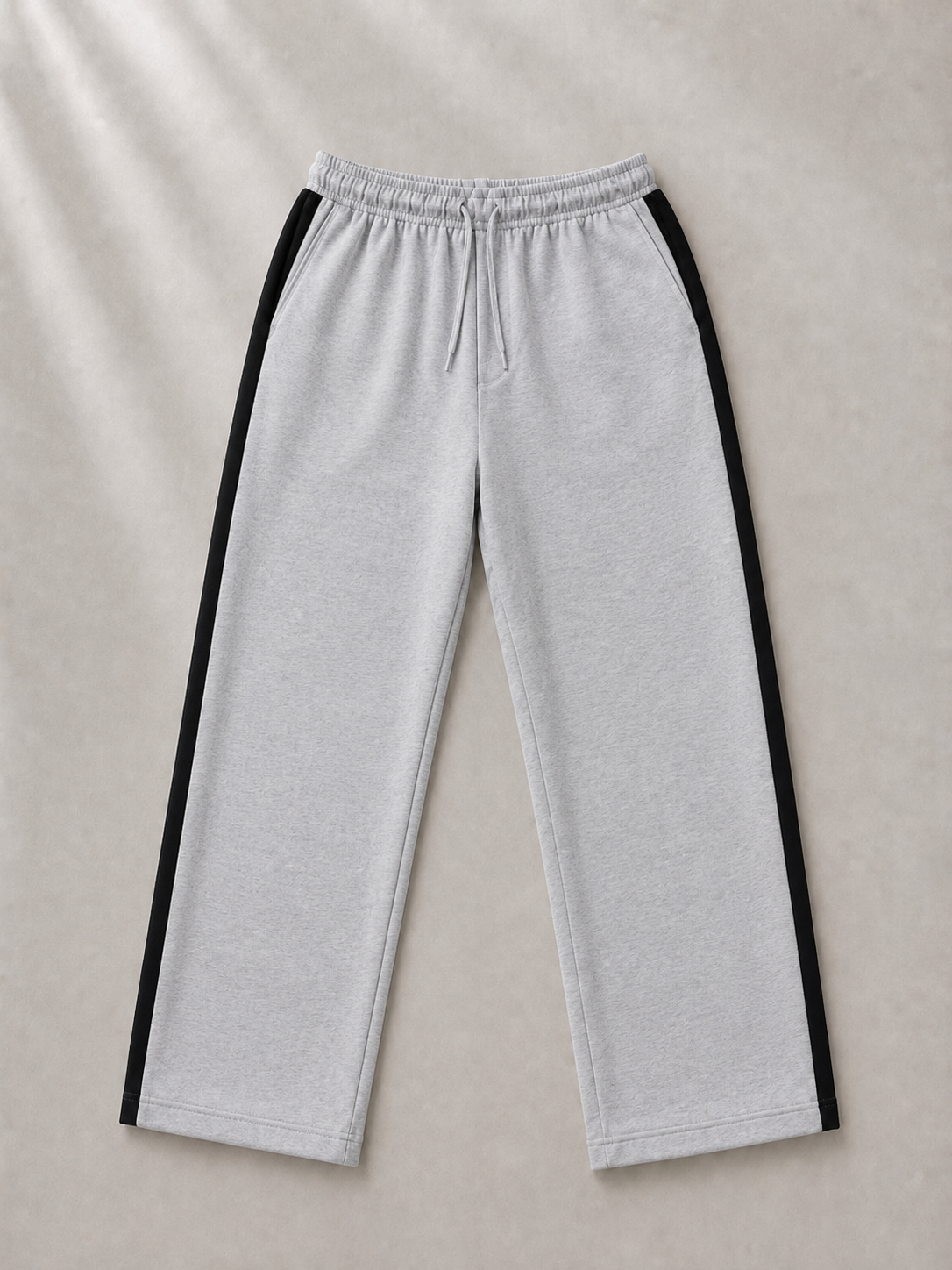 Pantalón Combinado - Gris Claro Negro - gris-claro-negro-3.png
