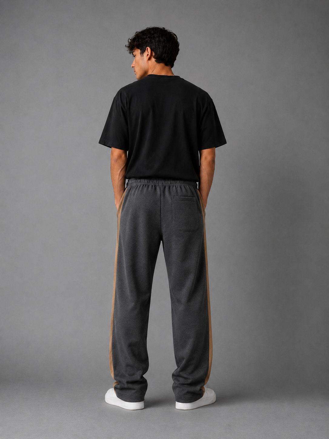 Pantalón Combinado - Gris Oscuro Beige - gris-oscuro-beige-2.png