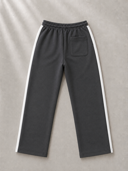 Pantalón Combinado - Gris Oscuro Blanco - gris-oscuro-blanco-3.png