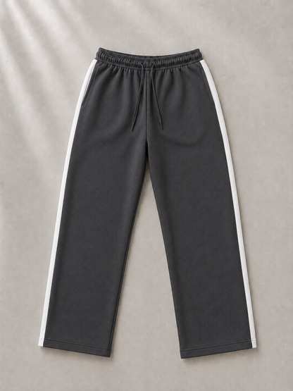 Pantalón Combinado - Gris Oscuro Blanco - gris-oscuro-blanco-4.png