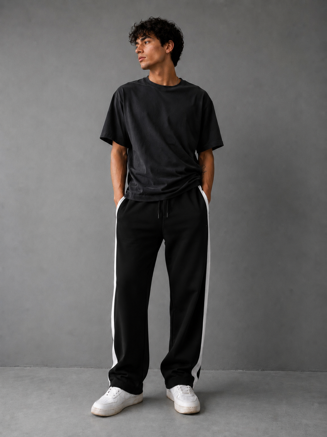 Pantalón Combinado - Negro Blanco - negro-blanco-1.png